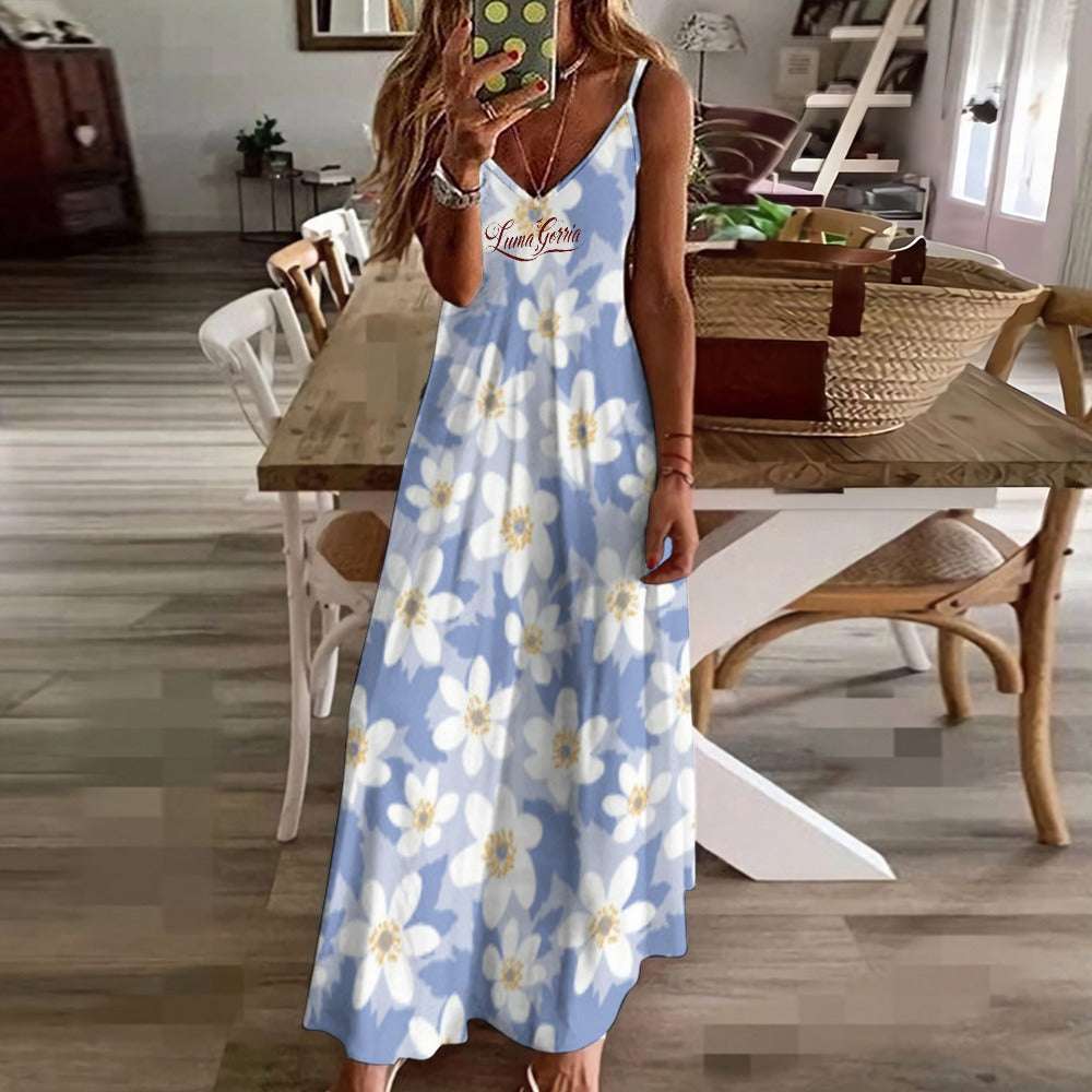Robe Longue d'Été Fluide et Légère. "ALEXANDRA". Luma Gorria vêtement  robe longue été Luma Gorria vêtement