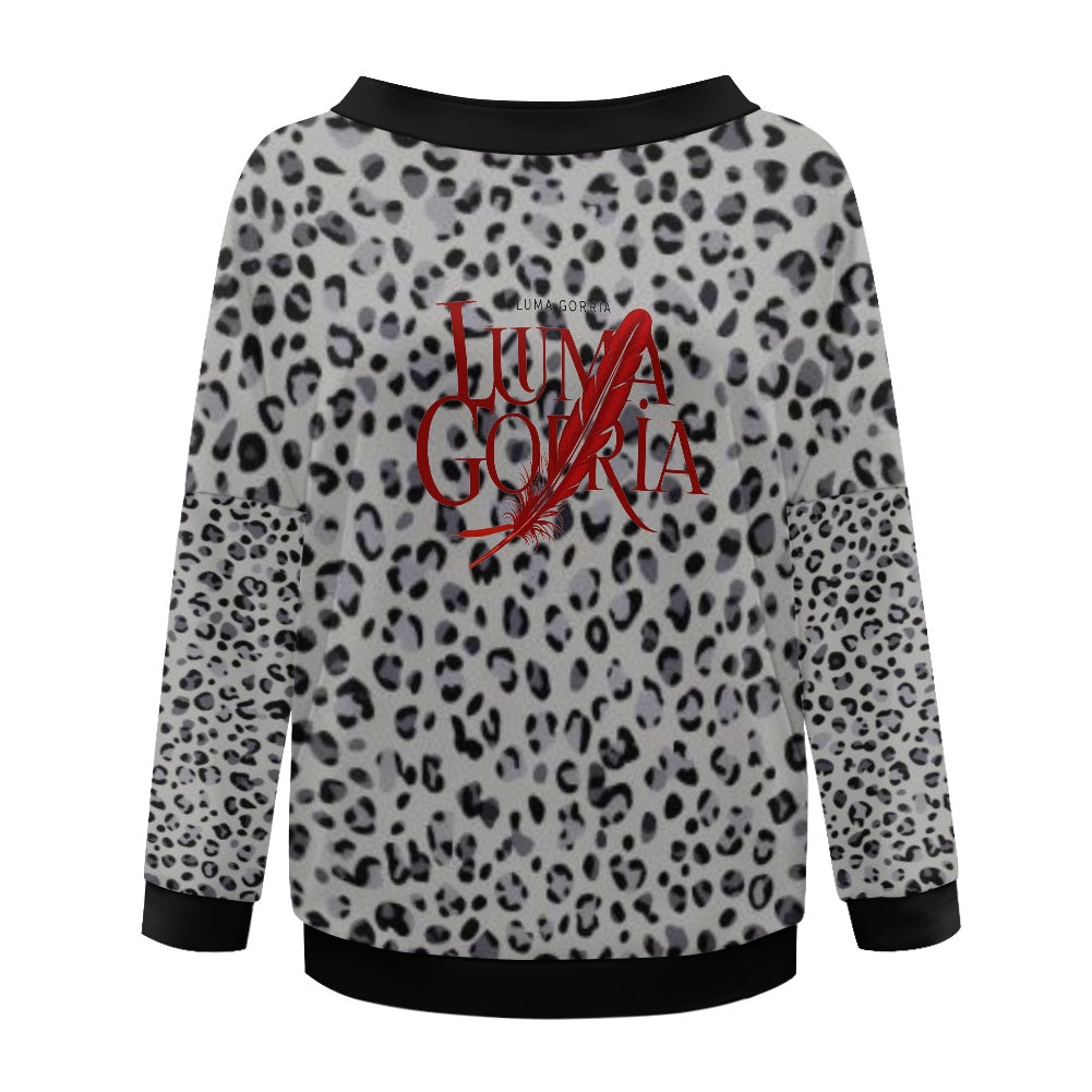 Pull femme – Style moderne à épaule dénudée, doux et extensible Luma Gorria vêtement  Pull femme Luma Gorria vêtement