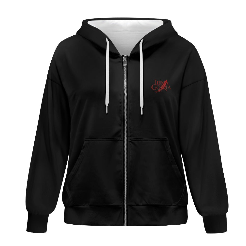 Sweat à capuche zippé femme – Ample, confortable et pratique Luma Gorria vêtement  hoodie Luma Gorria vêtement
