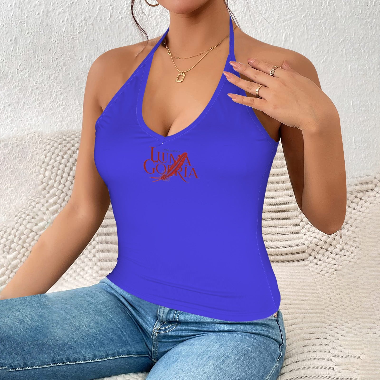 Haut dos nu femme – Moulant, col V profond, sexy et élégant