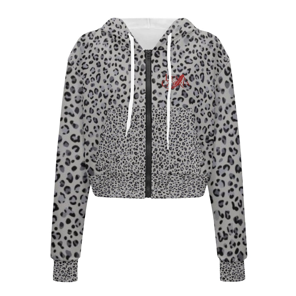 Sweat à capuche court femme – Zippé, tendance et confortable Luma Gorria vêtement  Sweat à capuche court femme Luma Gorria vêtement