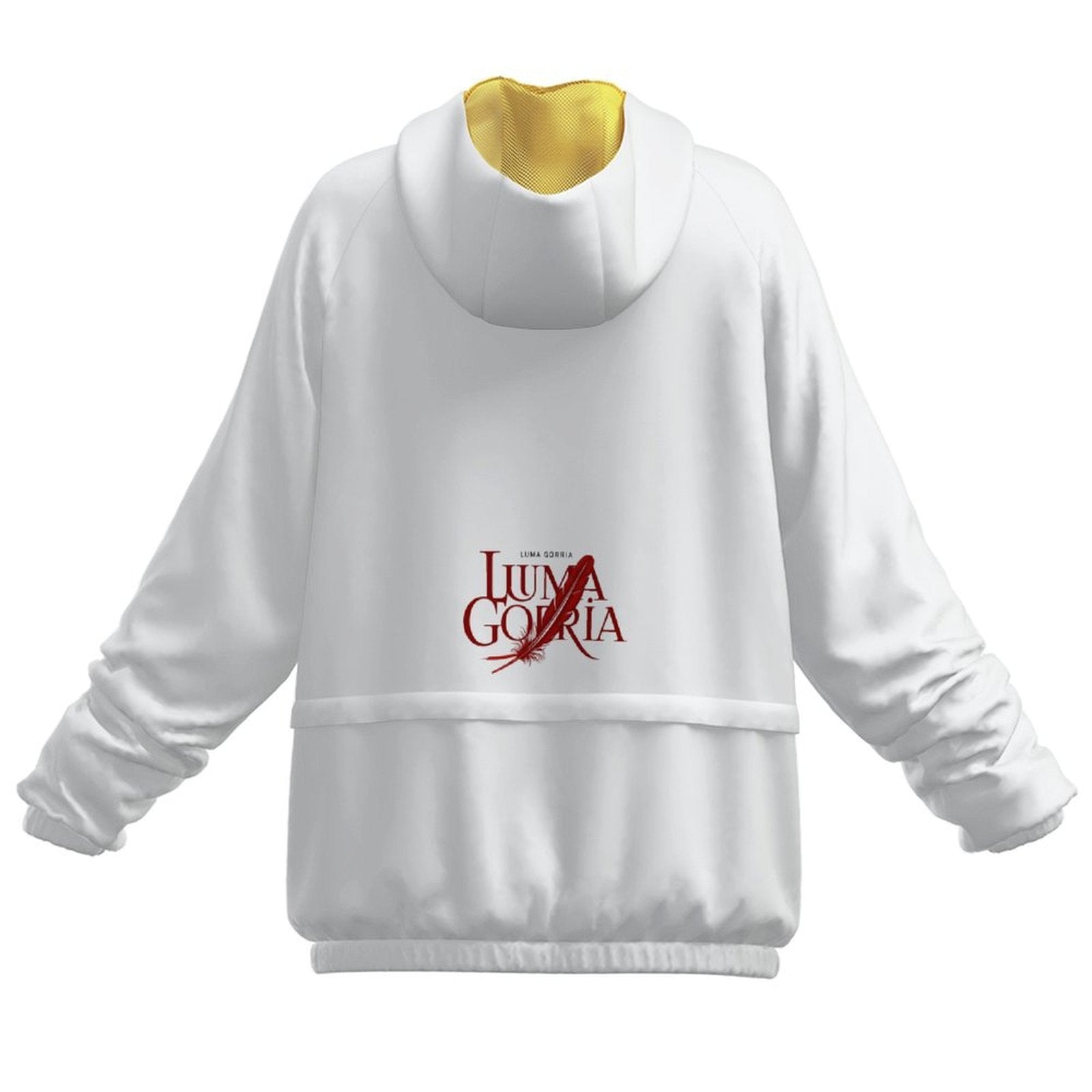 Coupe-vent à enfiler femme léger à capuche demi-zip