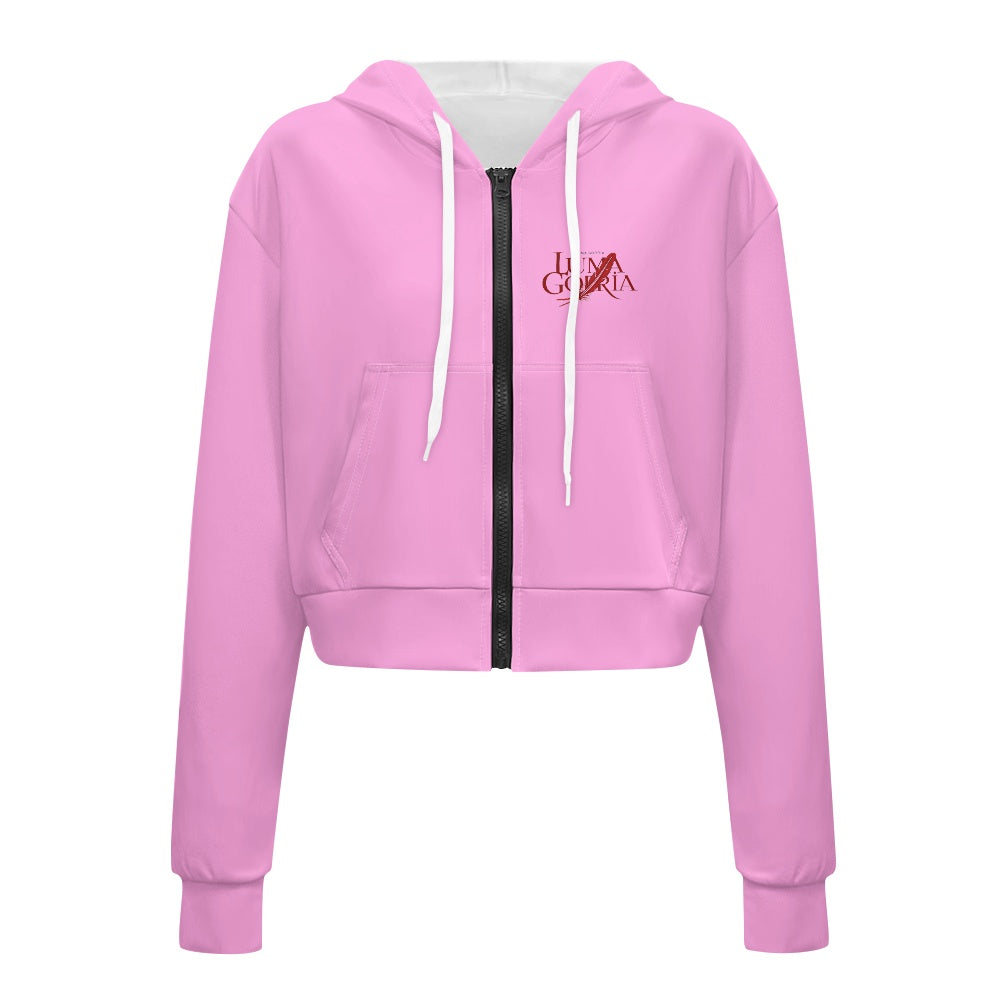 Sweat à capuche court femme – Zippé, tendance et confortable Luma Gorria vêtement  Sweat à capuche court femme Luma Gorria vêtement