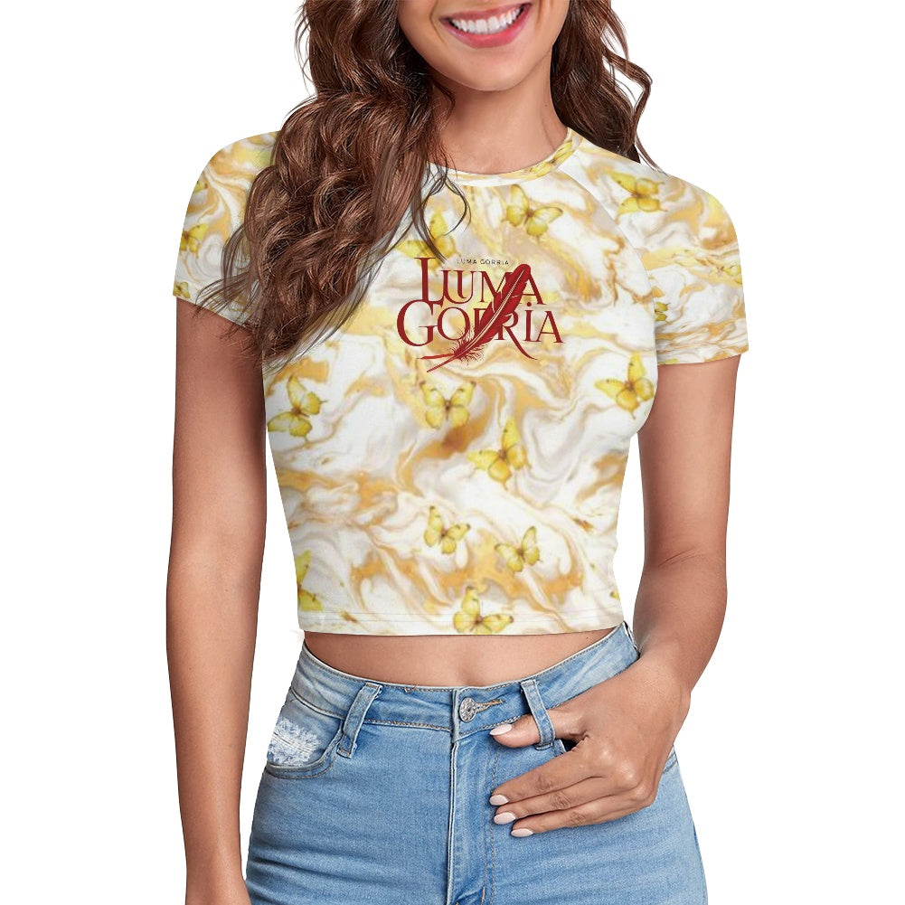 T-shirt court moulant femme – Extensible, doux et polyvalent Luma Gorria vêtement 25.00 T-shirt court moulant femme Luma Gorria vêtement