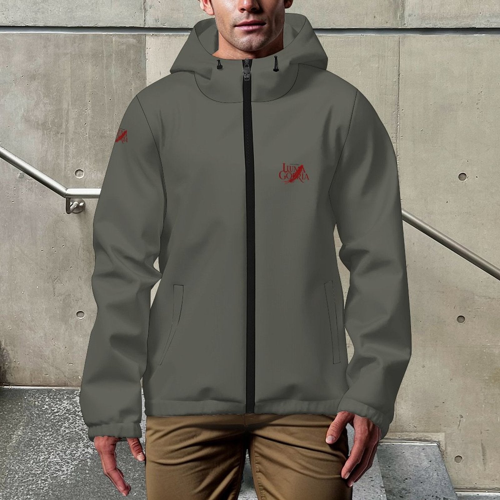 Veste coupe-vent à capuche homme légère et respirante