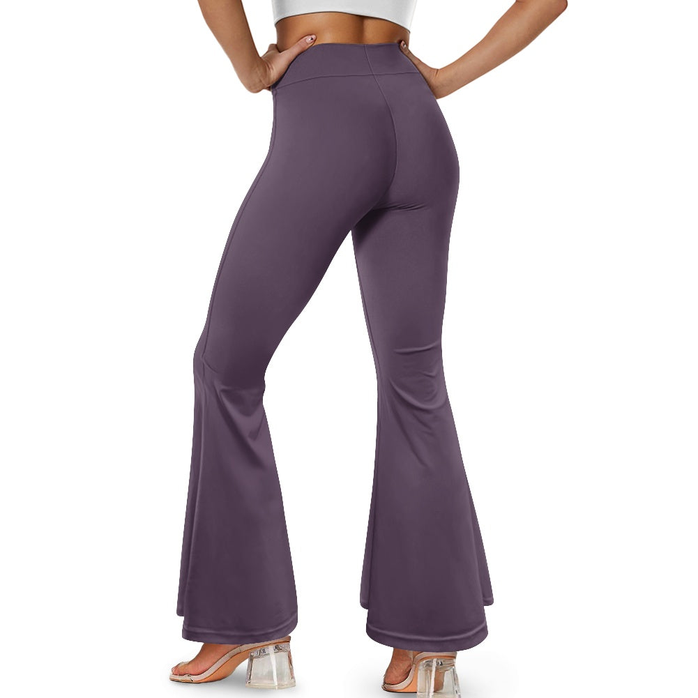 Pantalon évasé femme – Taille haute avec fente élégante Luma Gorria vêtement  pantalon femme Luma Gorria vêtement