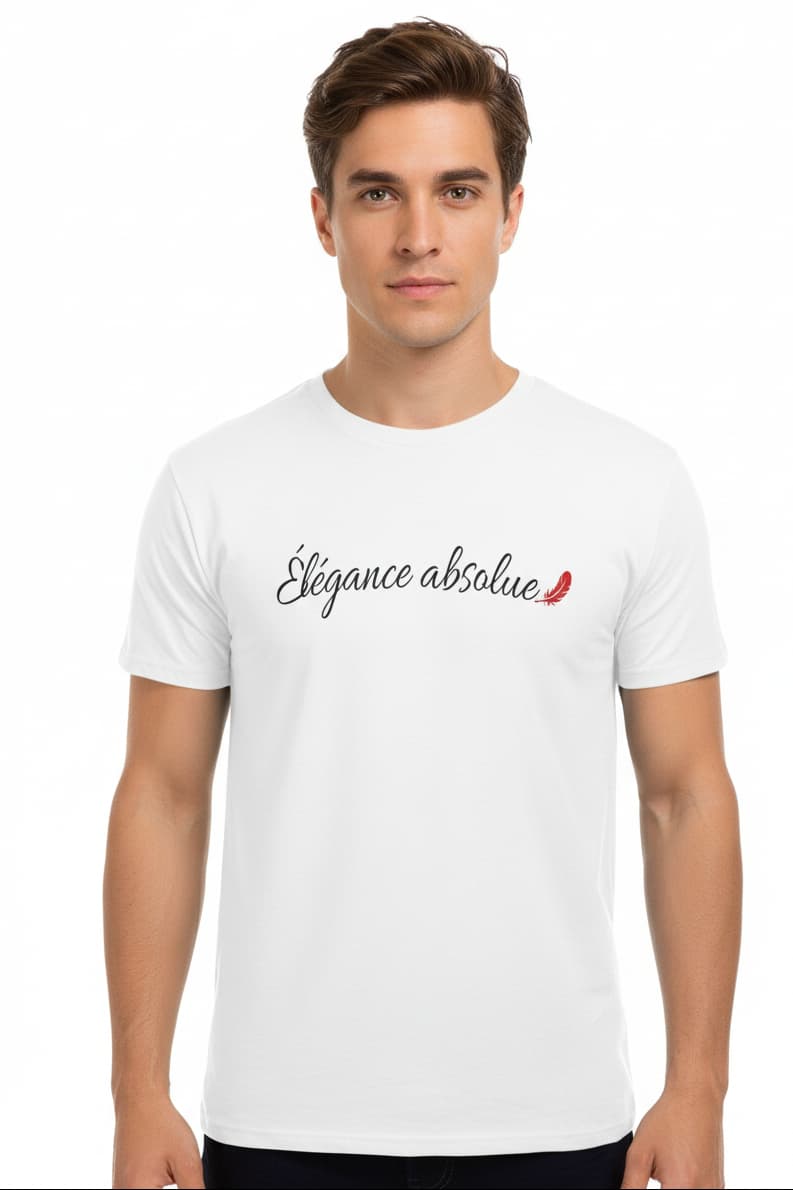 T-shirt homme avec message positif – Style affirmé & confort premium