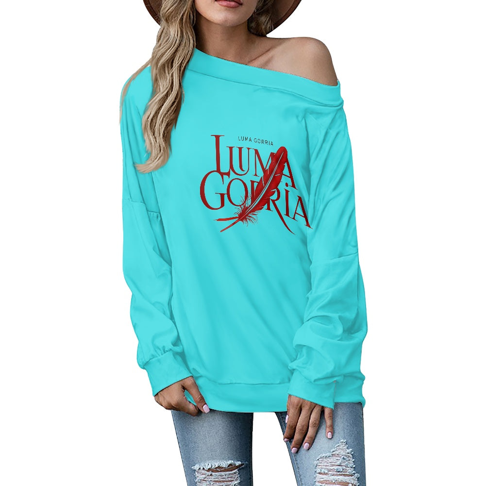 Pull femme – Style moderne à épaule dénudée, doux et extensible Luma Gorria vêtement  Pull femme Luma Gorria vêtement