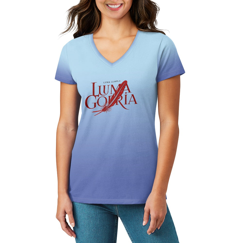 T-shirt femme col V – Manches courtes, doux et extensible Luma Gorria vêtement  T-shirt femme col V Luma Gorria vêtement