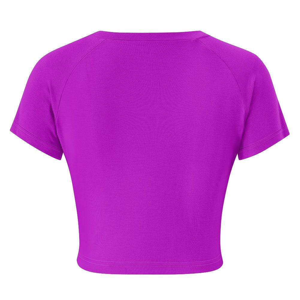 T-shirt court moulant femme – Extensible, doux et polyvalent Luma Gorria vêtement  T-shirt court moulant femme Luma Gorria vêtement