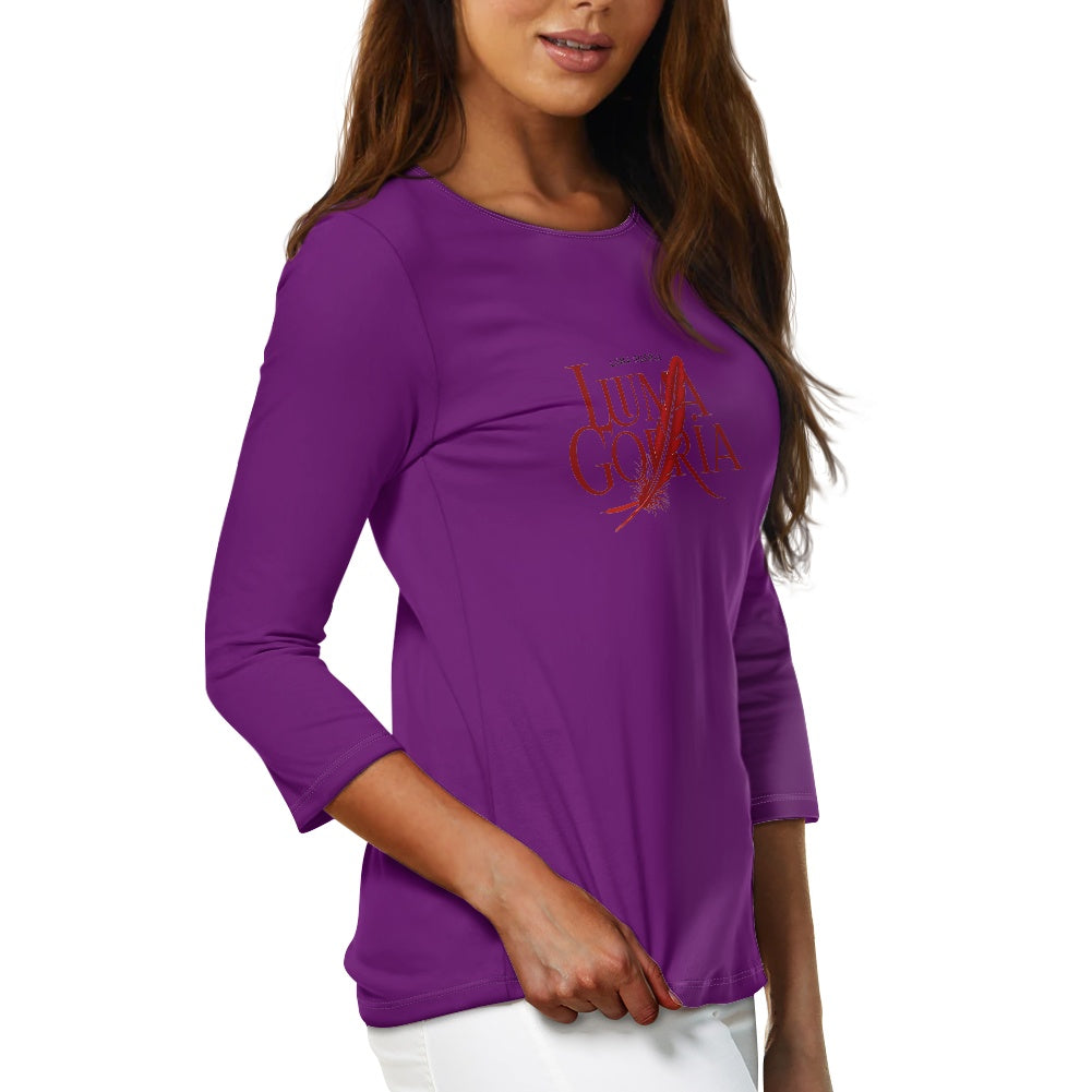 Haut femme manches 3/4 – Doux, élégant et pratique au quotidien Luma Gorria vêtement 38.00 Haut femme manches 3/4 Luma Gorria vêtement