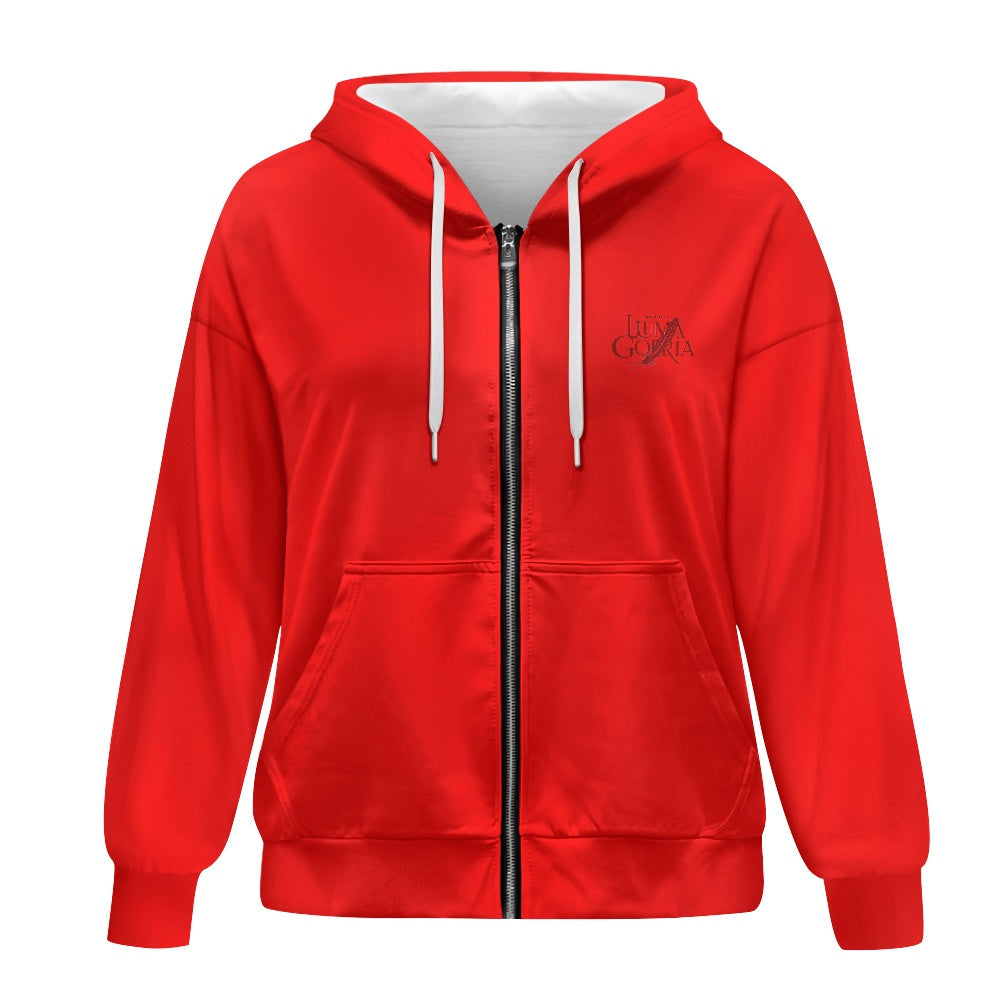Sweat à capuche zippé femme – Ample, confortable et pratique Luma Gorria vêtement  hoodie Luma Gorria vêtement