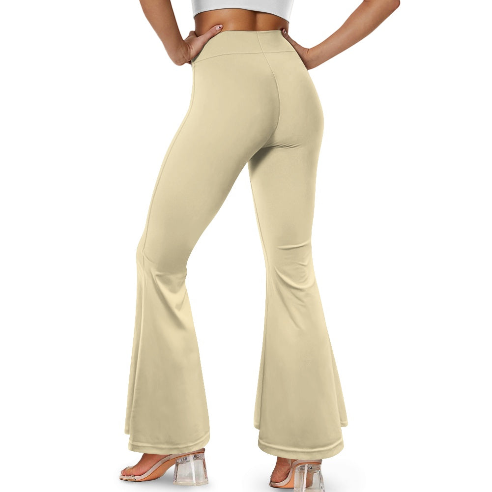 Pantalon évasé femme – Taille haute avec fente élégante Luma Gorria vêtement  pantalon femme Luma Gorria vêtement