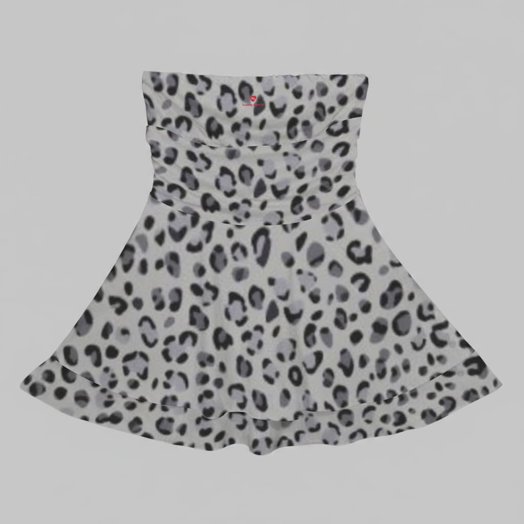 Robe bustier mini à volants avec motifs – Style glamour & féminité