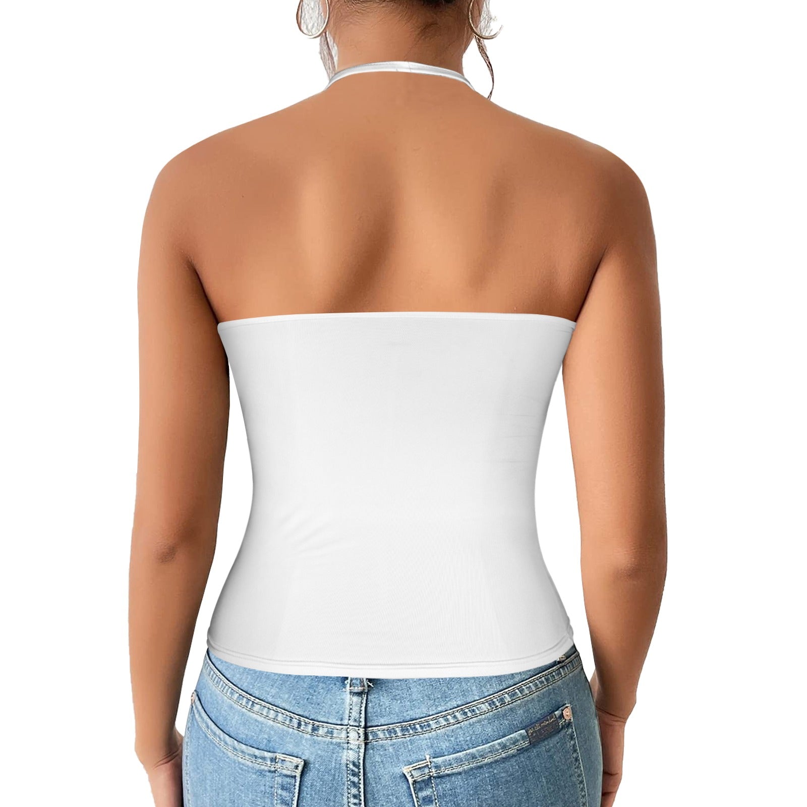 Haut dos nu femme – Moulant, col V profond, sexy et élégant