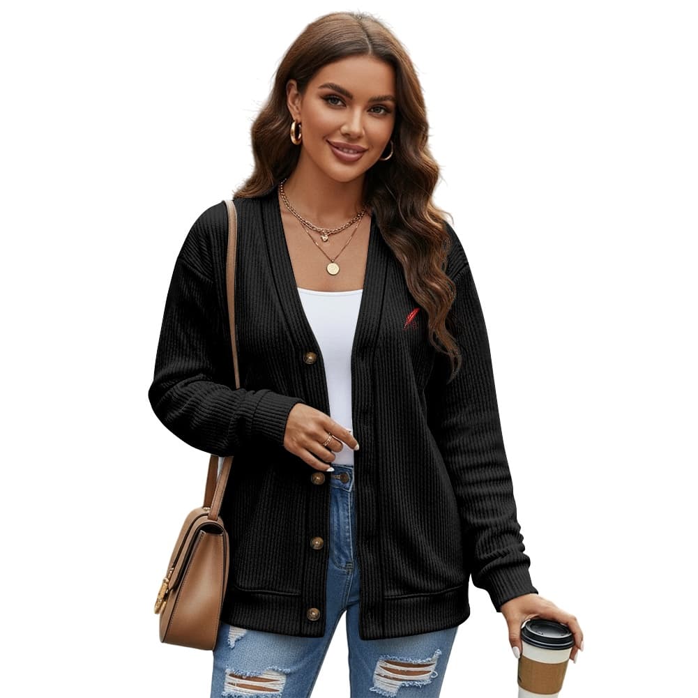 Gilet cardigan boutonné femme en maille – Élégance & confort au quotidien