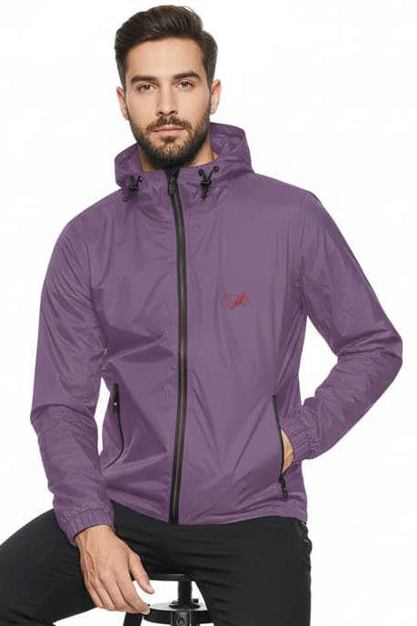 Coupe-vent homme à capuche zippé léger et pratique