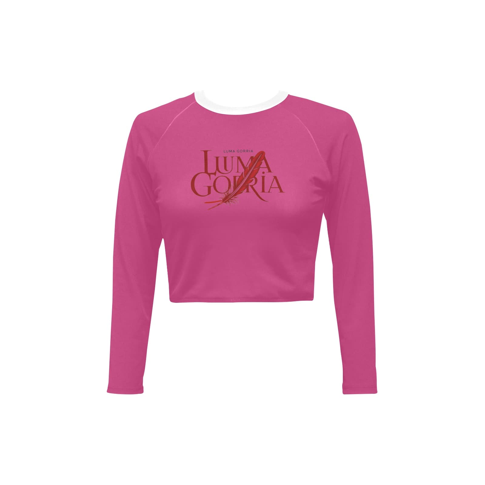 Haut court femme manches longues