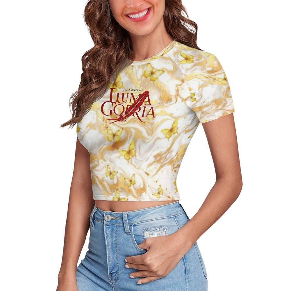 T-shirt court moulant femme – Extensible, doux et polyvalent Luma Gorria vêtement  T-shirt court moulant femme Luma Gorria vêtement