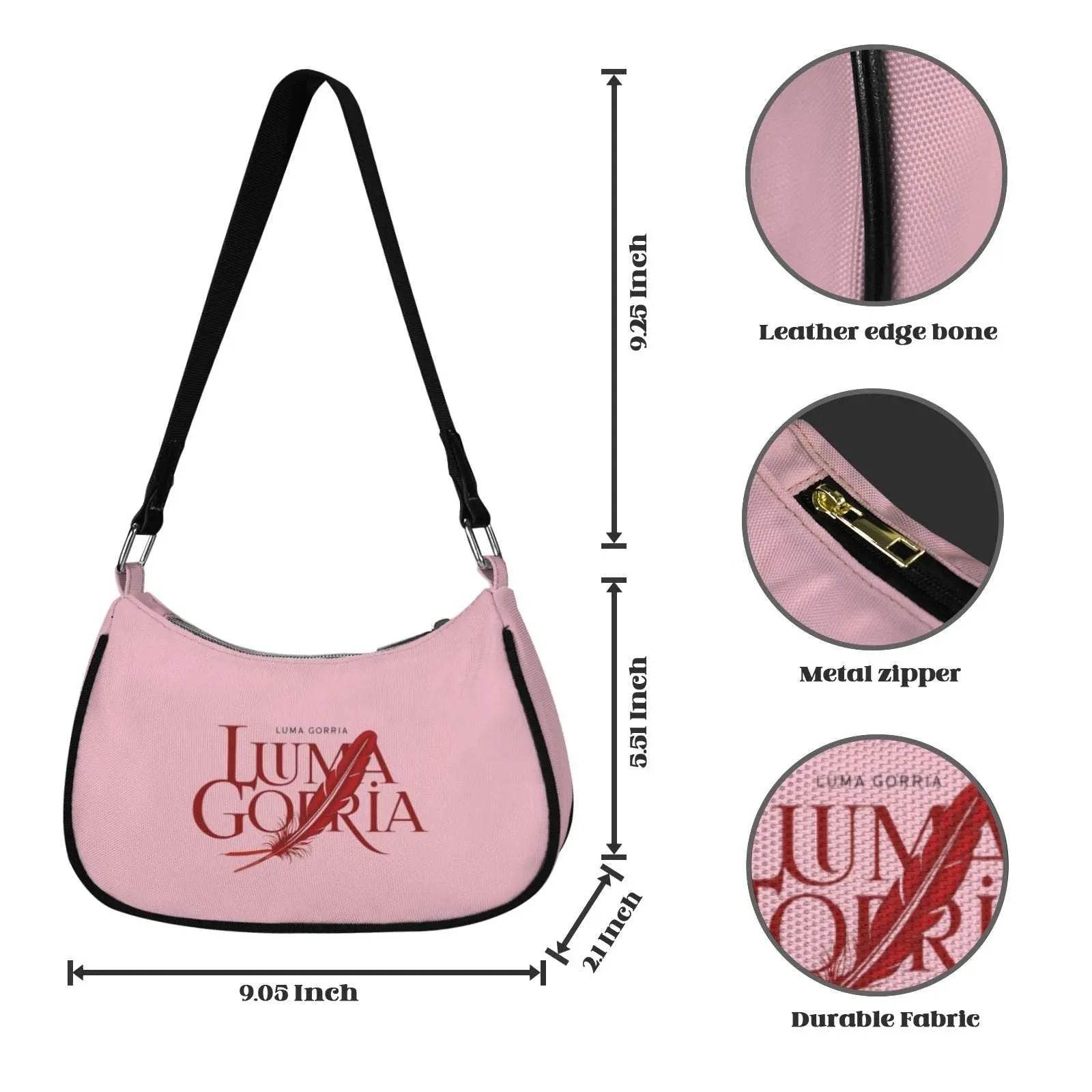 Sac bandoulière en nylon pour femme en cuir PU – Élégant et pratique - Luma Gorria vêtement