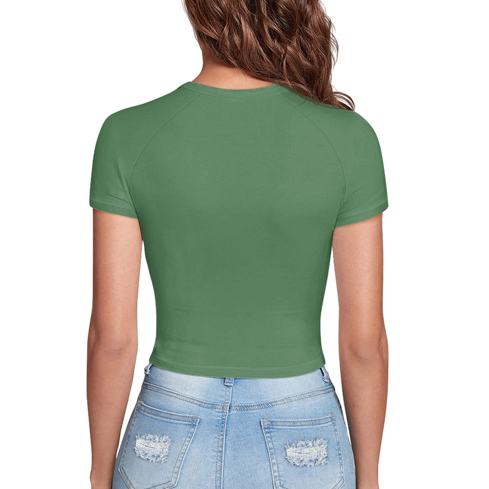 T-shirt court moulant femme – Extensible, doux et polyvalent Luma Gorria vêtement  T-shirt court moulant femme Luma Gorria vêtement