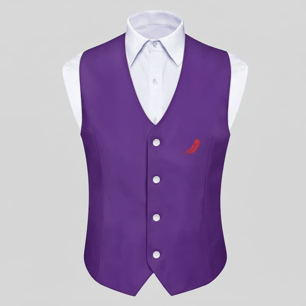 Gilet de costume sans manches pour homme en polyester – Élégance & confort ajusté