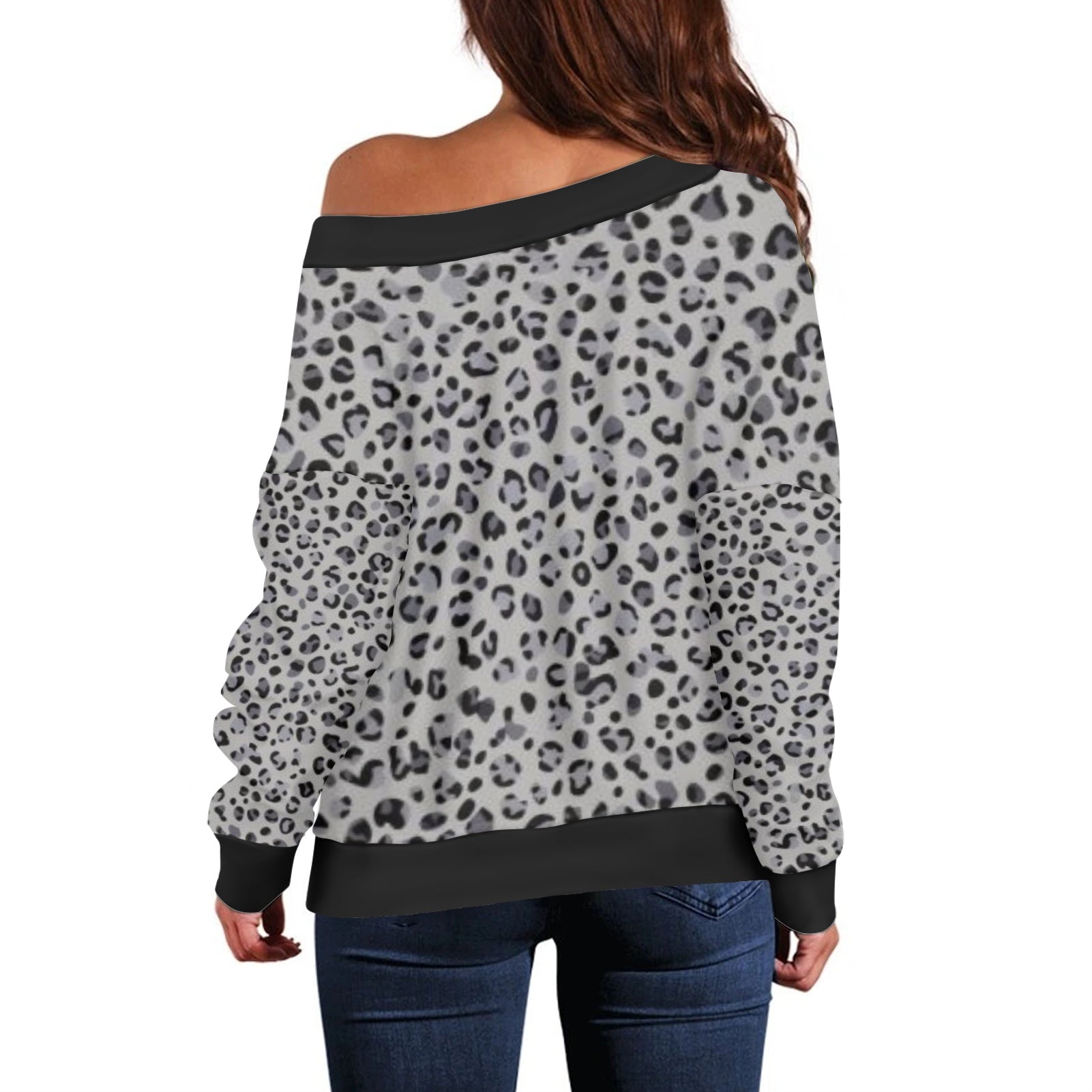 Pull femme – Style moderne à épaule dénudée, doux et extensible Luma Gorria vêtement  Pull femme Luma Gorria vêtement