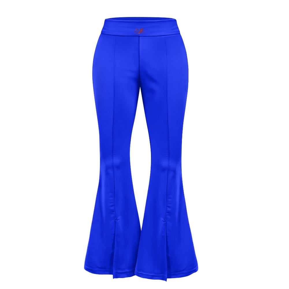 Pantalon évasé femme – Taille haute avec fente élégante Luma Gorria vêtement  pantalon femme Luma Gorria vêtement