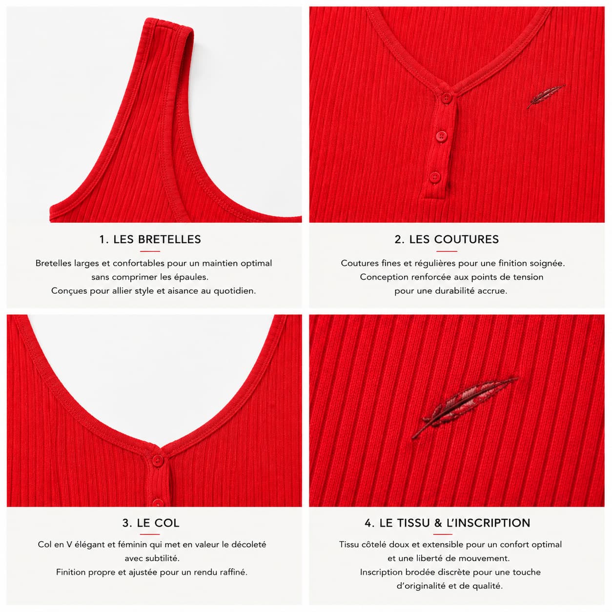 Débardeur boutonné femme côtelé – Élégance & confort au quotidien