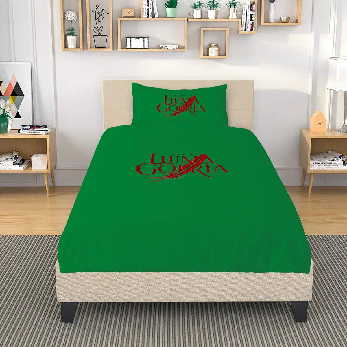 Housse de Couette avec 2 Taies d’Oreillers en 100% Polyester . - Luma Gorria vêtement