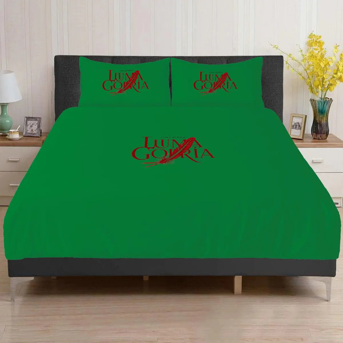 Housse de Couette avec 2 Taies d’Oreillers en 100% Polyester . - Luma Gorria vêtement