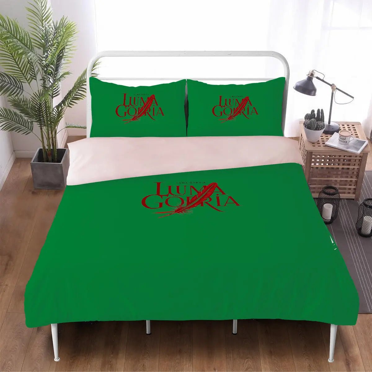 Housse de Couette avec 2 Taies d’Oreillers en 100% Polyester . - Luma Gorria vêtement