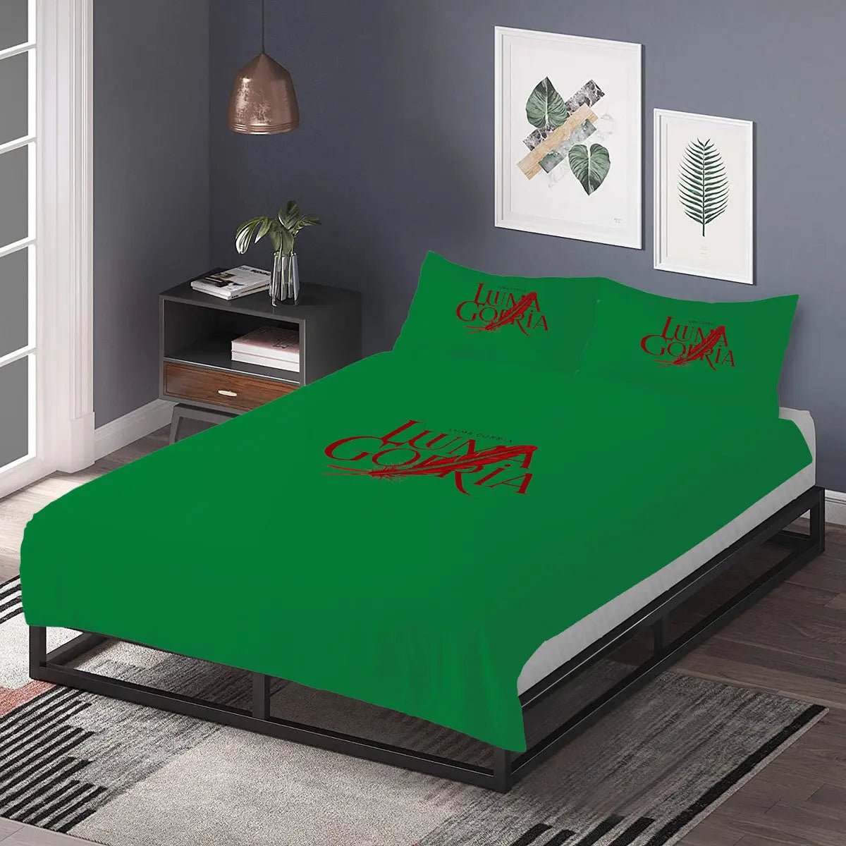 Housse de Couette avec 2 Taies d’Oreillers en 100% Polyester . - Luma Gorria vêtement
