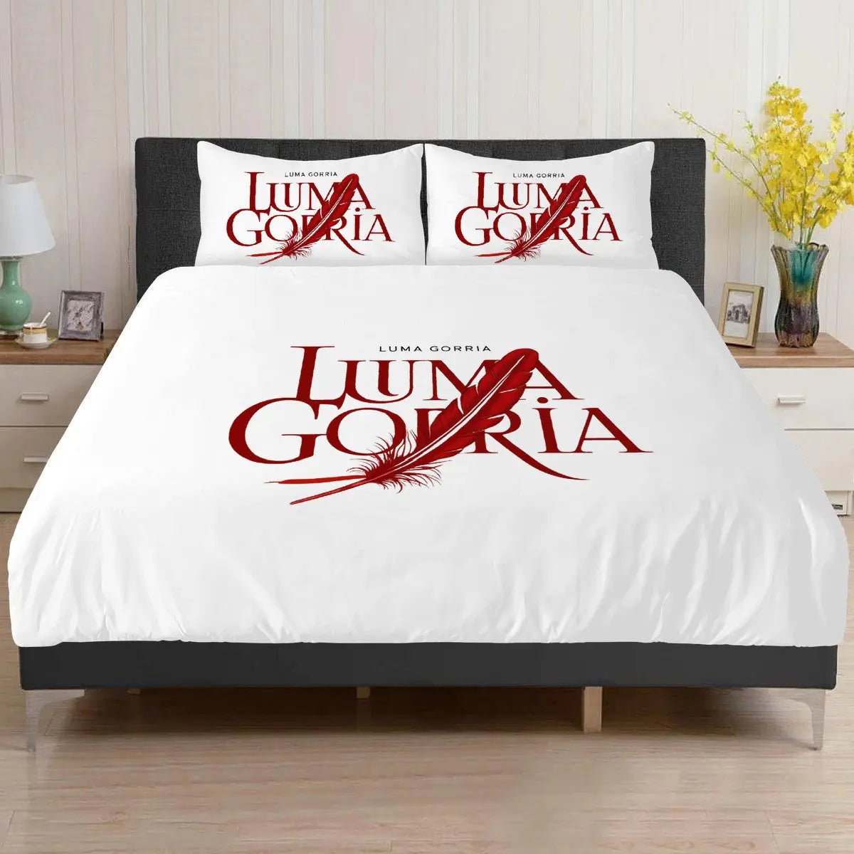 Housse de Couette et Taies d'Oreiller 100% Polyester – Douceur et Confort - Luma Gorria vêtement