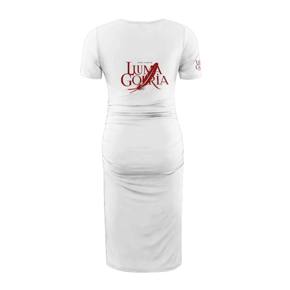 Maternity short sleeve midi dress - Luma Gorria vêtement