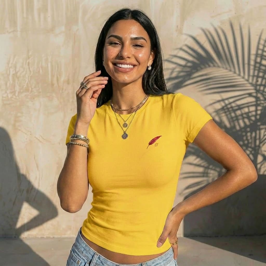 T-shirt slim fit pour femme – Style moderne & silhouette sublimée