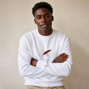 Sweat-shirt épais à col rond pour homme Brodé – Confort & style streetwear