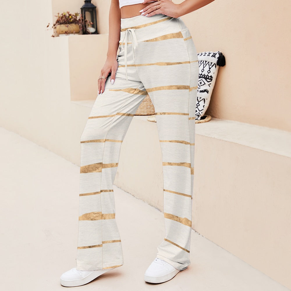 Pantalon Bas Évasé Droit à Lacets, Élégance et Confort Luma Gorria vetement  pantalon femme Luma Gorria vêtement