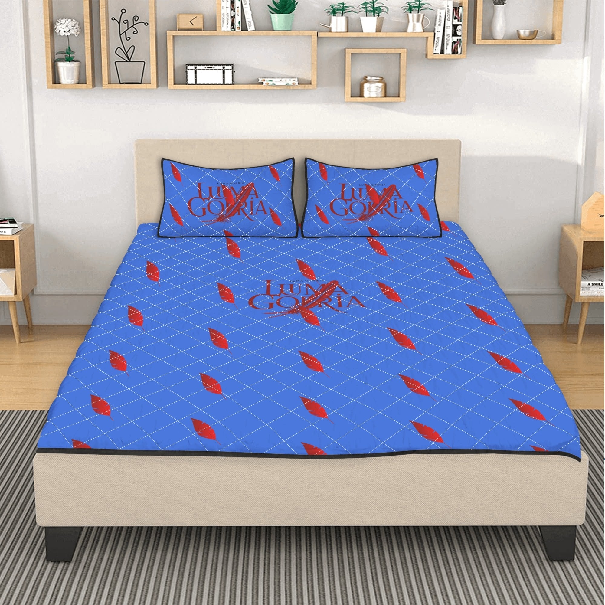 Parure de lit 3 pièces coton doux - Luma Gorria vêtement