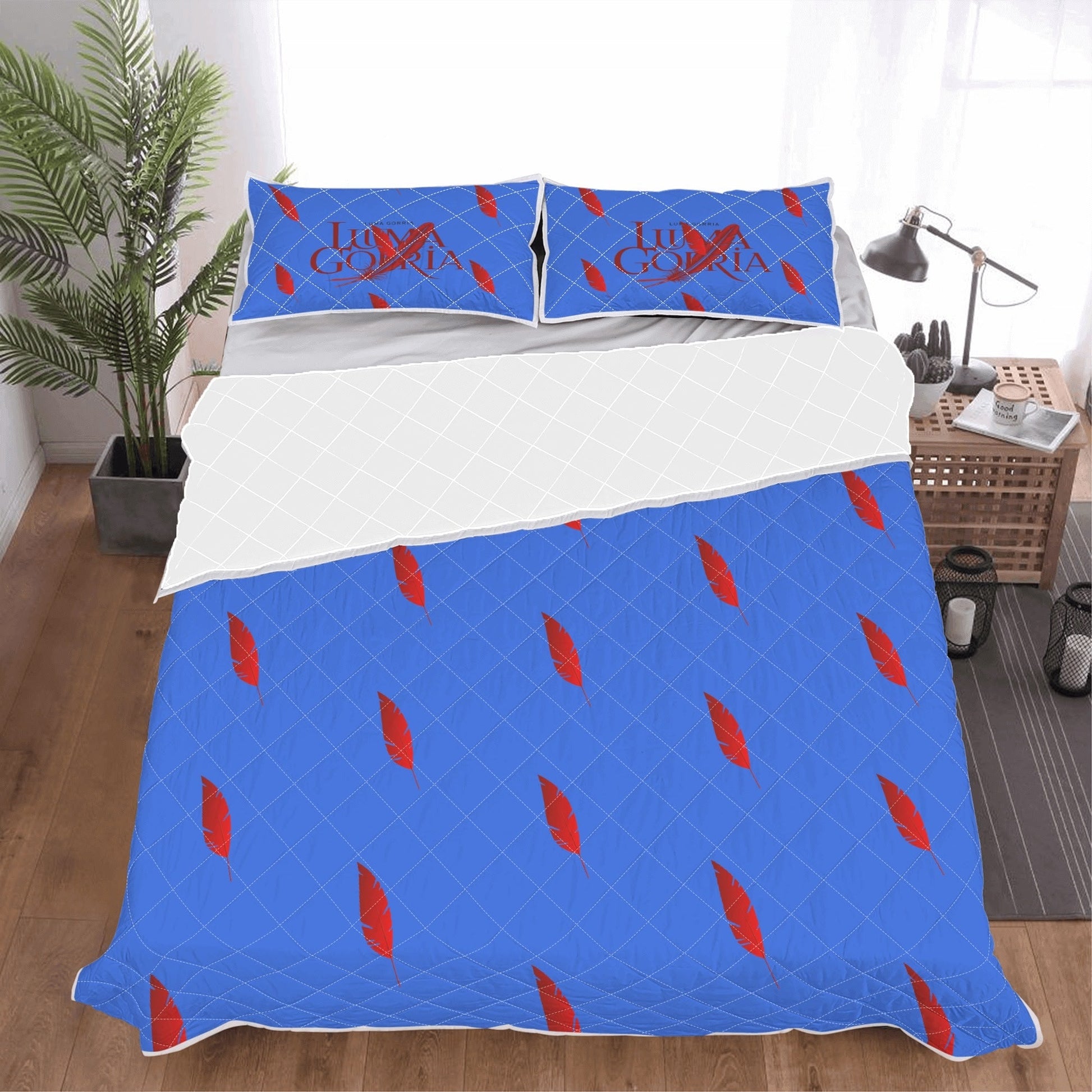 Parure de lit 3 pièces coton doux - Luma Gorria vêtement