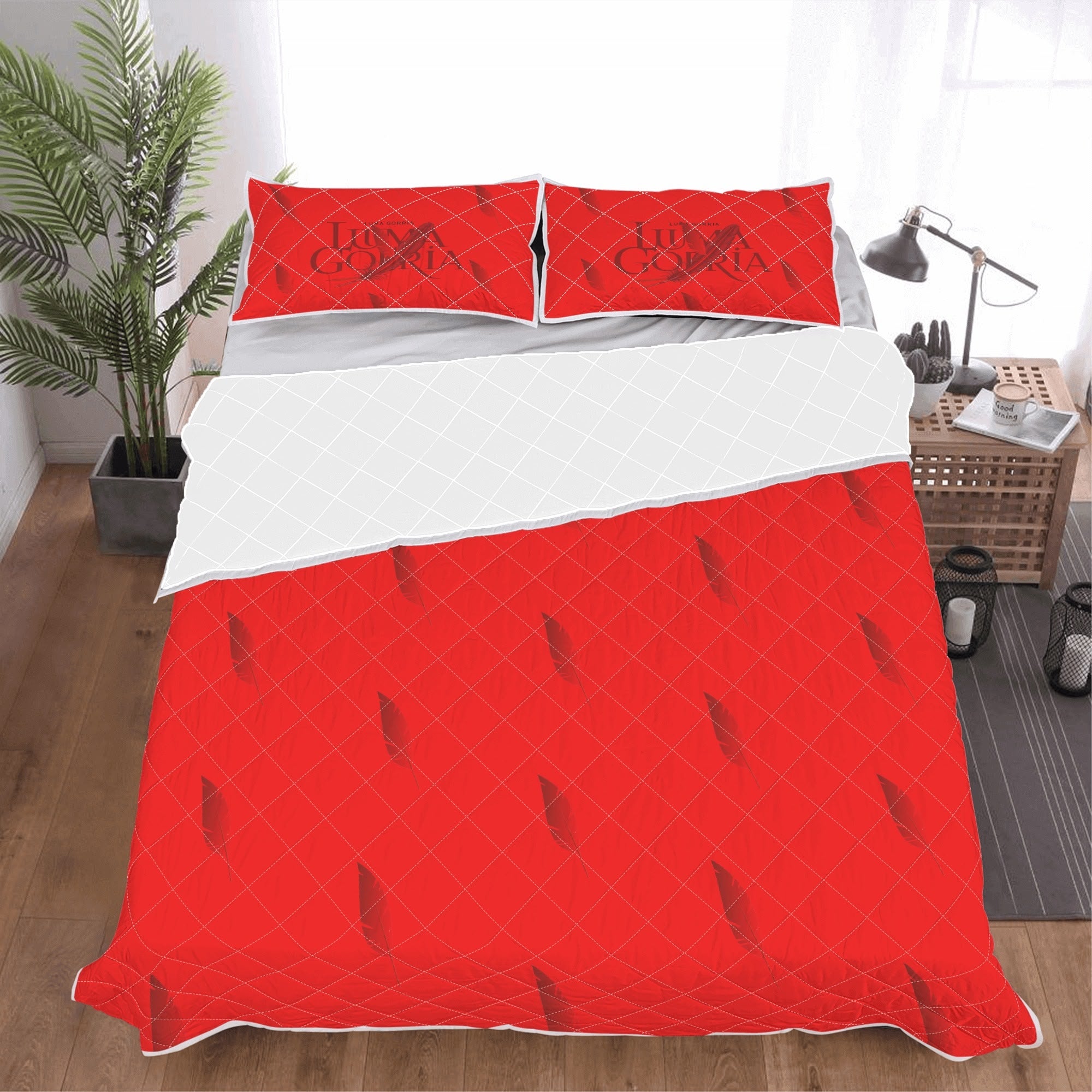 Parure de Lit 3 Pièces Coton Hypoallergénique - Luma Gorria vêtement