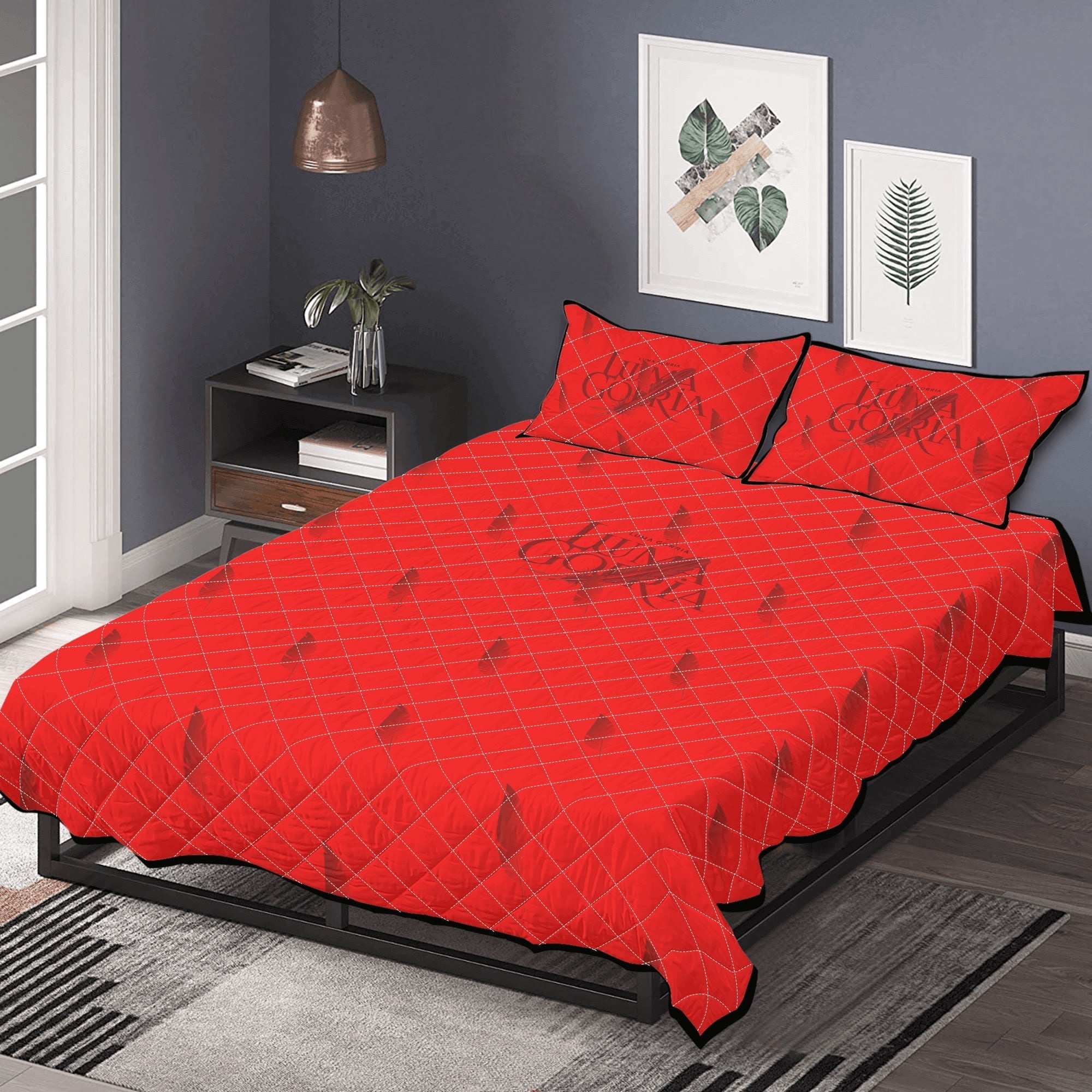 Parure de Lit 3 Pièces Coton Hypoallergénique - Luma Gorria vêtement