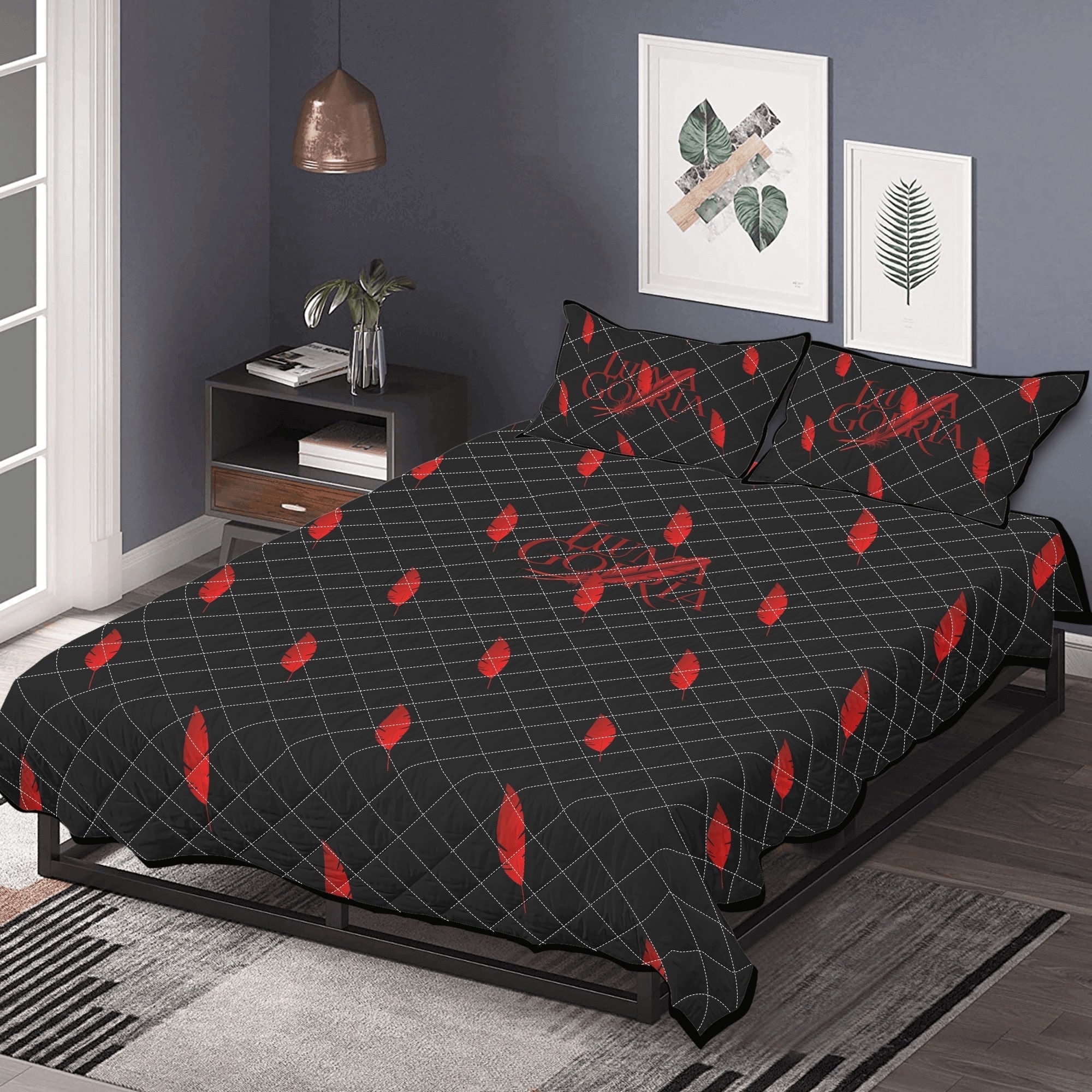Parure de Lit 3 Pièces Coton Hypoallergénique - Luma Gorria vêtement