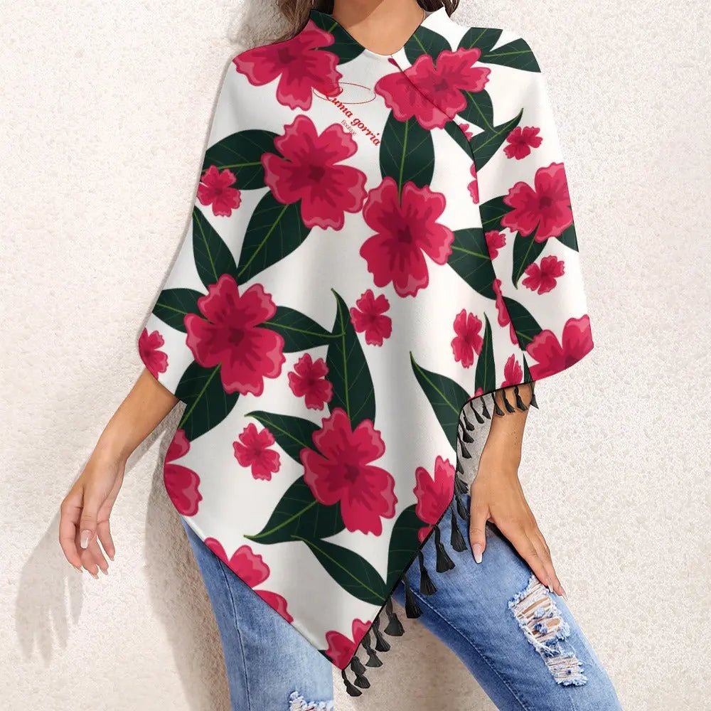 🍂 PONCHO CHARME– Laissez - Vous Envoûter par sa Chaleur et sa Légèreté 🍂 "NAKIA". - Luma Gorria vêtement