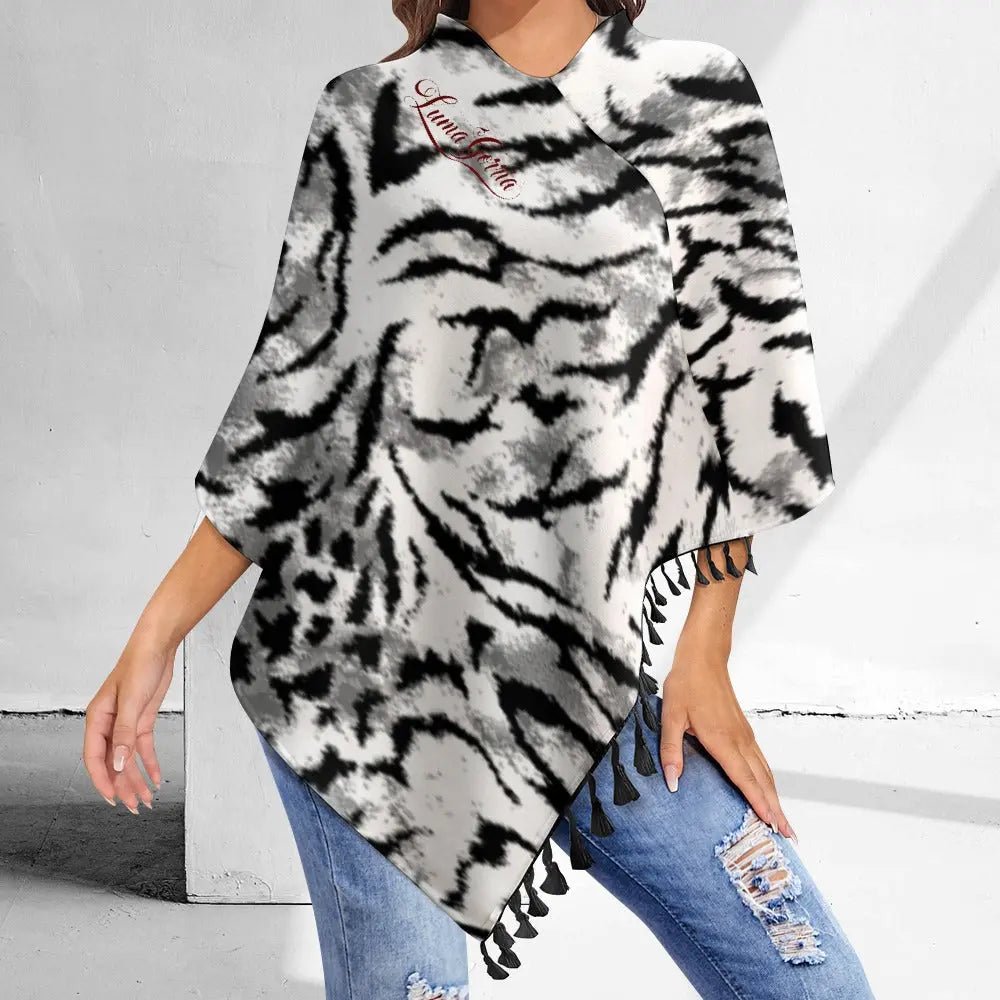 🍂 PONCHO CHIC – Laissez la Magie de l’Automne Sublimer Votre Style 🍂 "LEYNA". - Luma Gorria vêtement