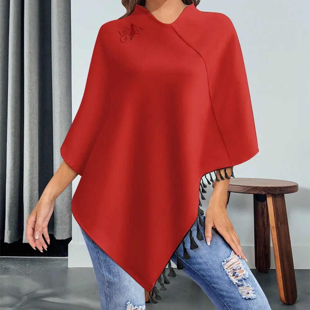 ✨PONCHO ÉLEGANT – Laissez - Vous Envelopper de Douceur et de Style ✨ "LINDA" - Luma Gorria vêtement