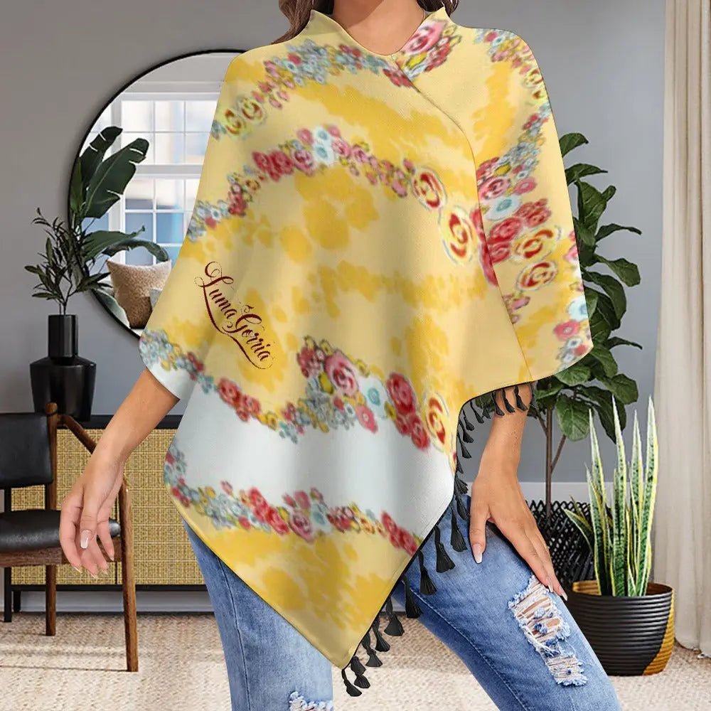 🍂 PONCHO TENDANCE – L’Alliance Parfaite du Confort et du Raffinement 🍂 "SOLEYA" - Luma Gorria vêtement