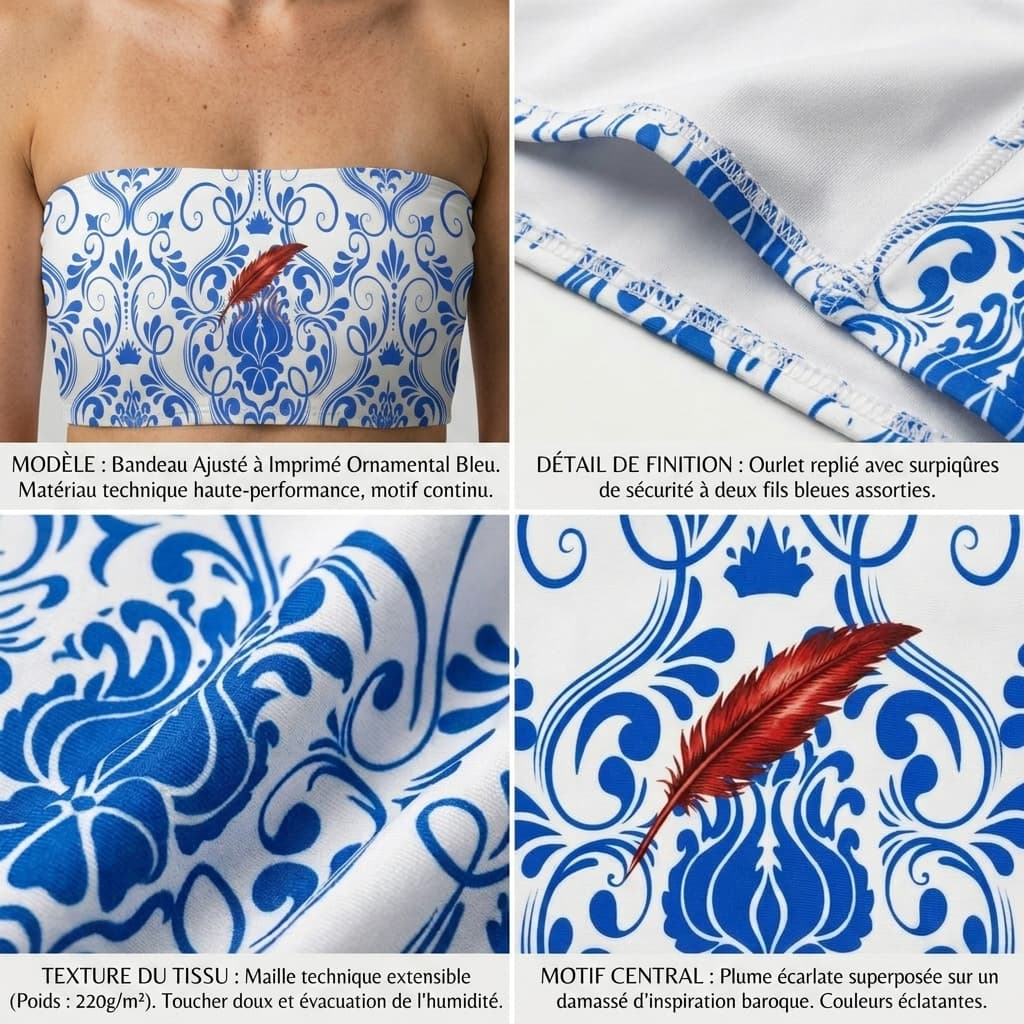 Bandeau de poitrine femme en jersey – Confort léger & maintien naturel