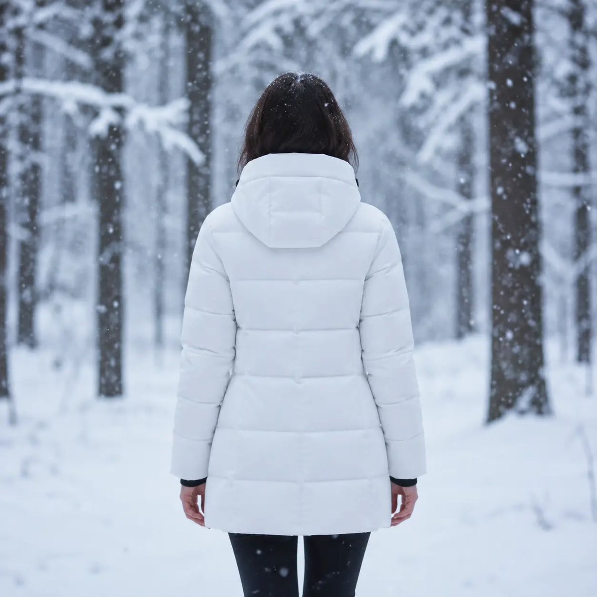 Doudoune longue à capuche pour femme – Chaleur, confort & protection