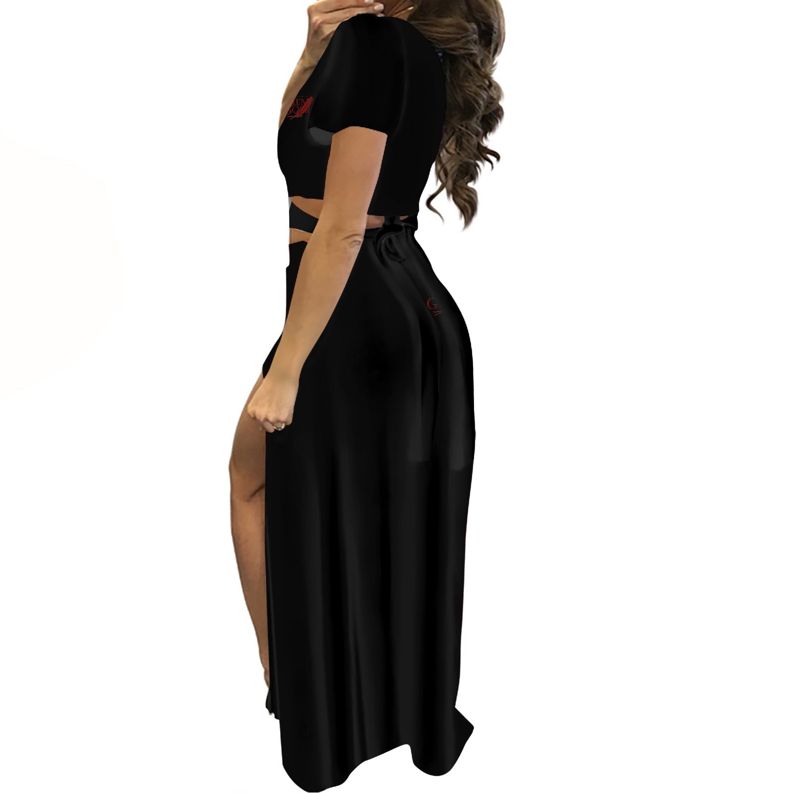 Short sleeve long dress suit - Luma Gorria vêtement